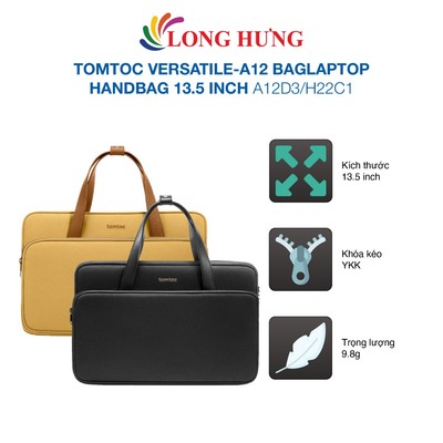 Túi xách chống sốc Tomtoc Versatile-A12 BagLaptop Handbag 13.5 inch A12D3/H22C1 - Hàng chính hãng