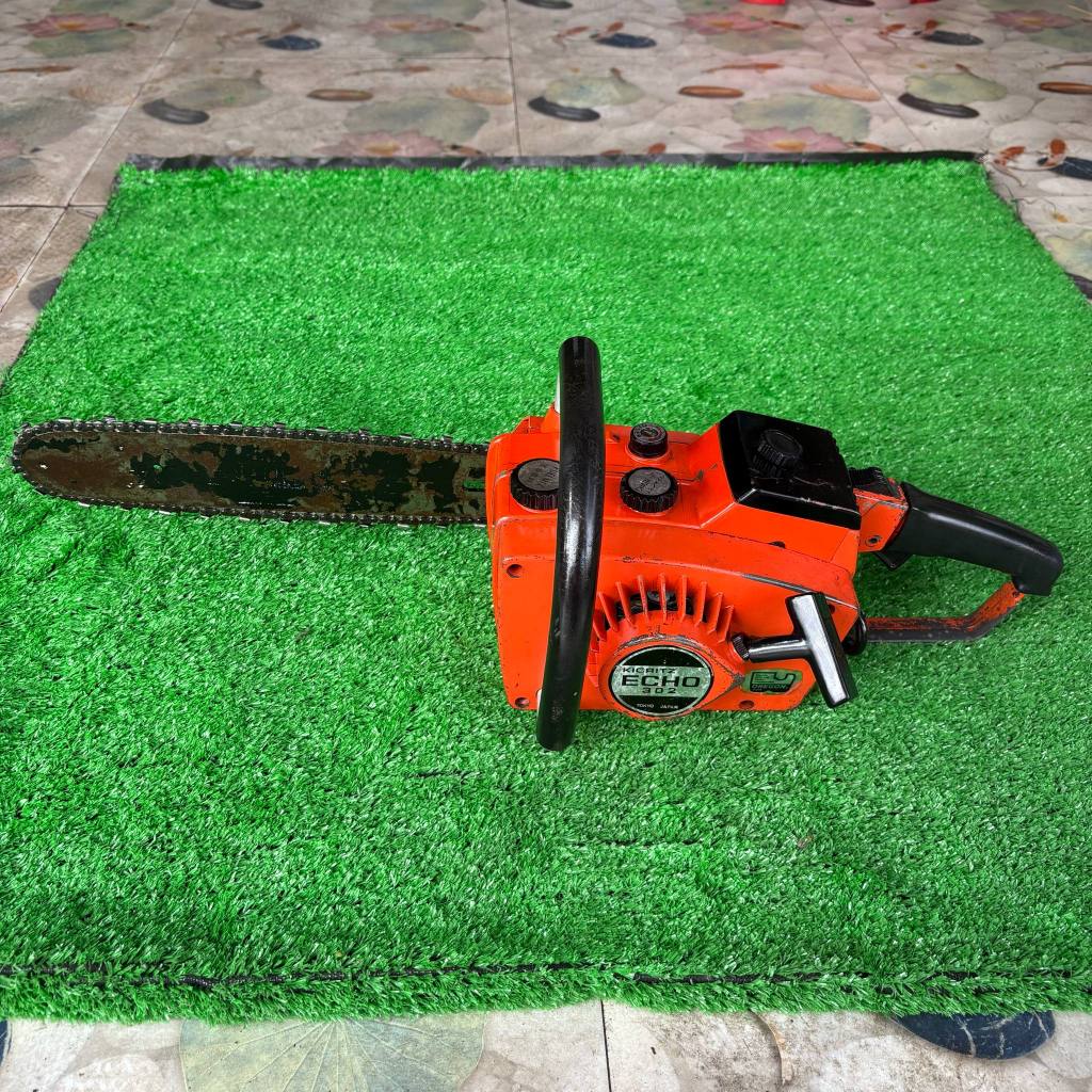(4) Máy cưa xích ECHO 302 Bãi Nhật 30cc bền, dễ nổ, lợi xăng