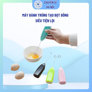 Máy Đánh Trứng Đánh Cà Phê MiNi Tạo Bọt Sử Dụng Pin AA, Máy Đánh Trứng Cầm Tay Tạo Bọt Bông Tơi Mịn