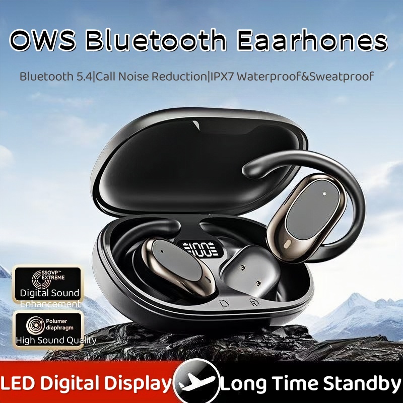 Tai nghe Bluetooth OWS Earhook Không phải là Tai nghe nhét tai Giảm tiếng ồn TWS Tai nghe Bluetooth 