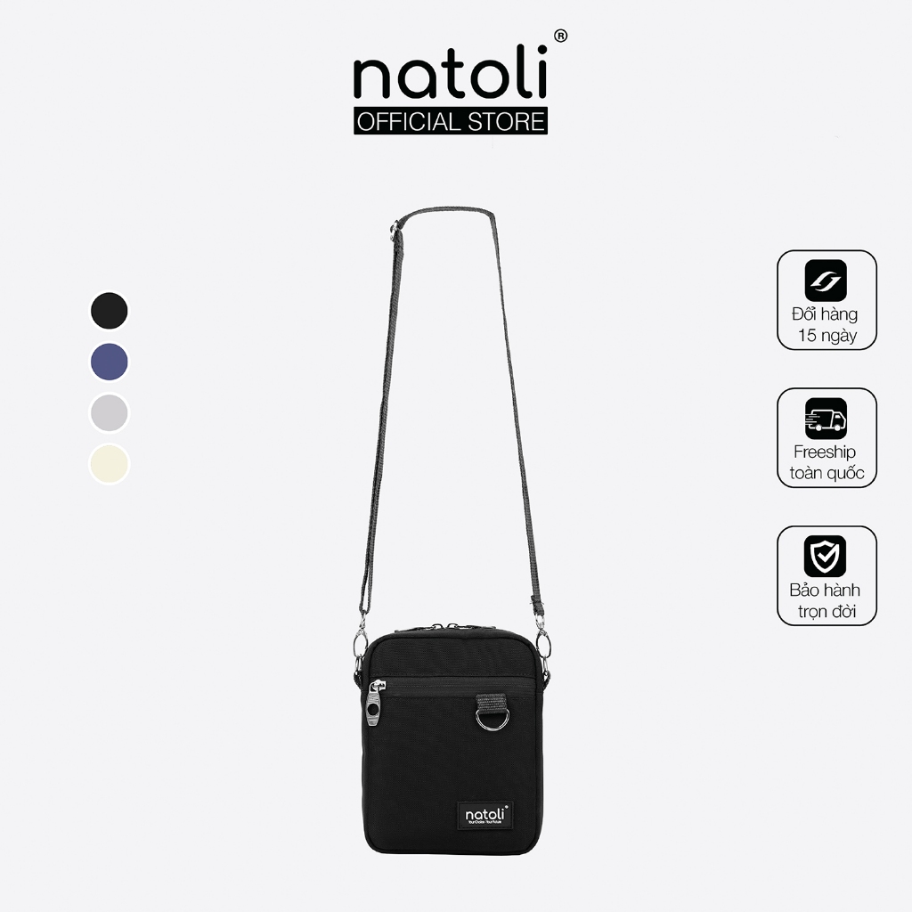 Túi đeo chéo nữ thương hiệu Natoli mini cute, đựng điện thoại, nhiều ngăn, cao cấp BST Mini Daily Crossbag T3
