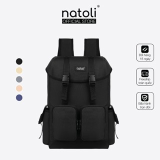 Balo nam nữ đi học Thương hiệu NATOLI nhiều ngăn kháng nước cao cấp - WOLFI BACKPACK B7