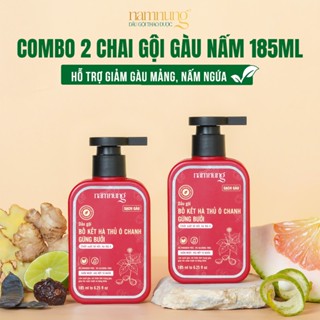 Combo 2 Chai Dầu Gội Giảm Gàu Nấm Ngứa Da Đầu Thảo Dược NAMNUNG Giảm Gàu Mảng Viêm Da Đầu 185Ml