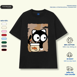 [NEW] Áo Thun Nam Nữ, Áo Phông Unisex By TEEDARK Mã Labubu Beach Chất Cotton Mềm Mịn Form OverSize