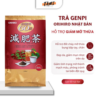  Trà giảm cân Nhật bản Genpi orihiro giảm mỡ bụng giúp đẹp da giảm mỡ thừa gói 60 túi lọc 