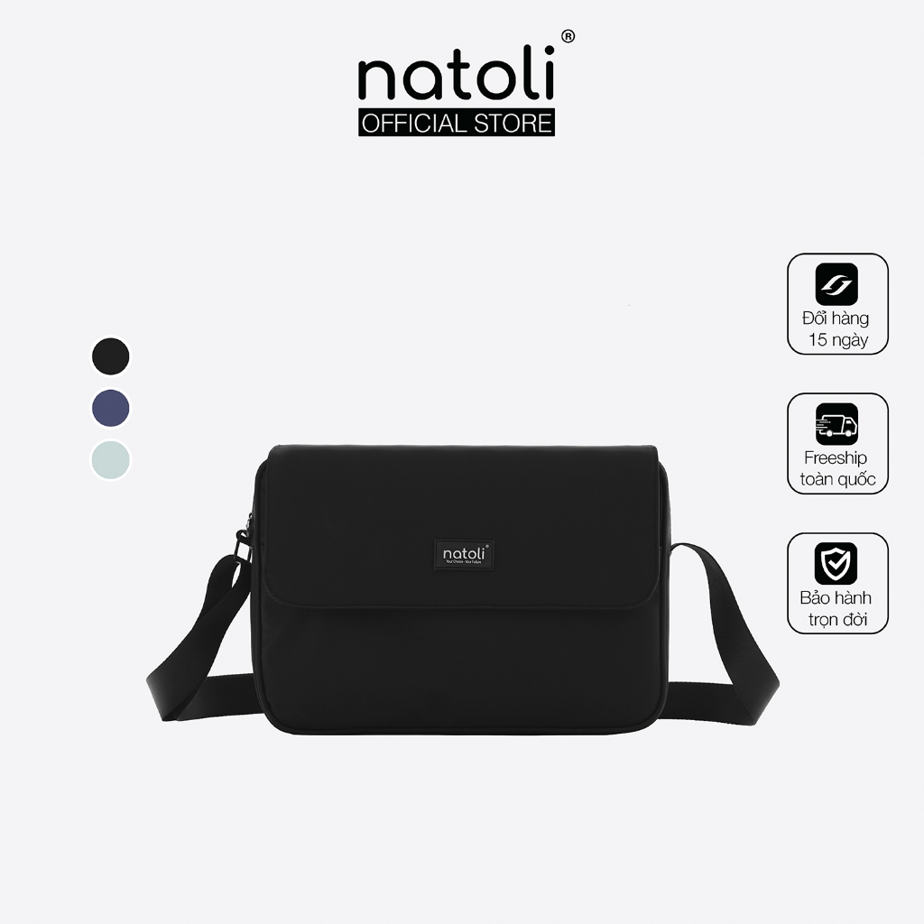 Túi đeo chéo đi học thương hiệu NATOLI đi làm du lịch bản to chống nước cá tính Casual Cross T2
