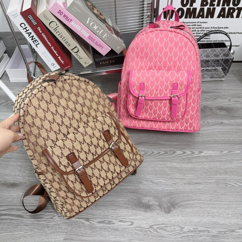 XƯỞNG TÚI GIÁ RẺ 6868  BALO TO, balo đi học đi làm quai to size 40 vừa a4 hoạ tiết chữ M siêu hot