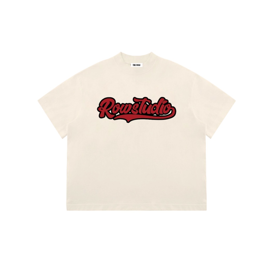 Áo Thun Big Boxy Local Brand THEROW Tay Ngắn Cotton " LOGO VIỀN " Unisex Nam Nữ | BigBuy360 - bigbuy360.vn