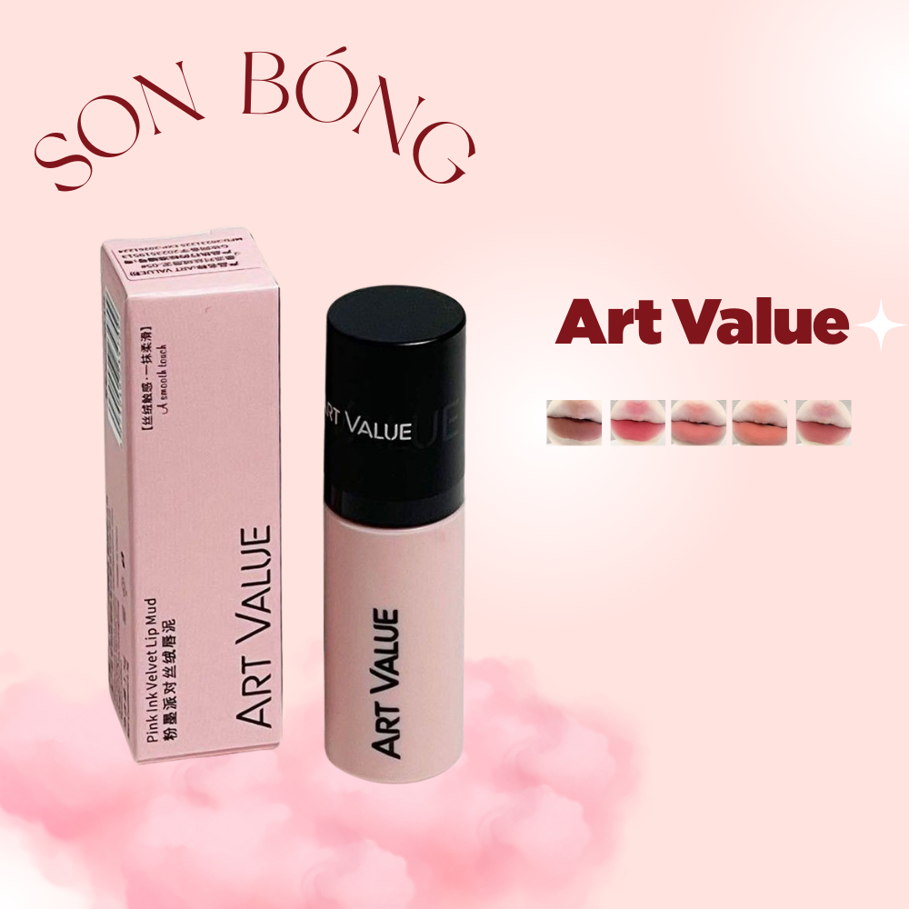 Son bóng có màu Art Value chất son lâu trôi, khô tốt hơn , nhẹ nhàng , tự nhiên - Sam lipstick store