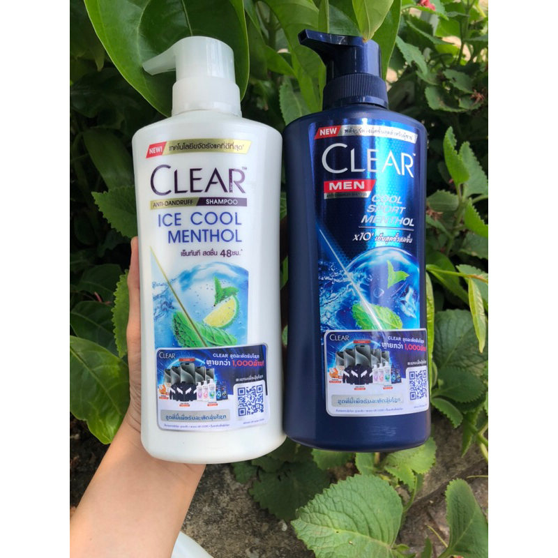 Dầu gội Clear men và bạc hà thái lan