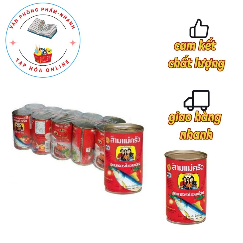 Cá nục sốt cà hiệu Ba Cô Gái, lon 155gr