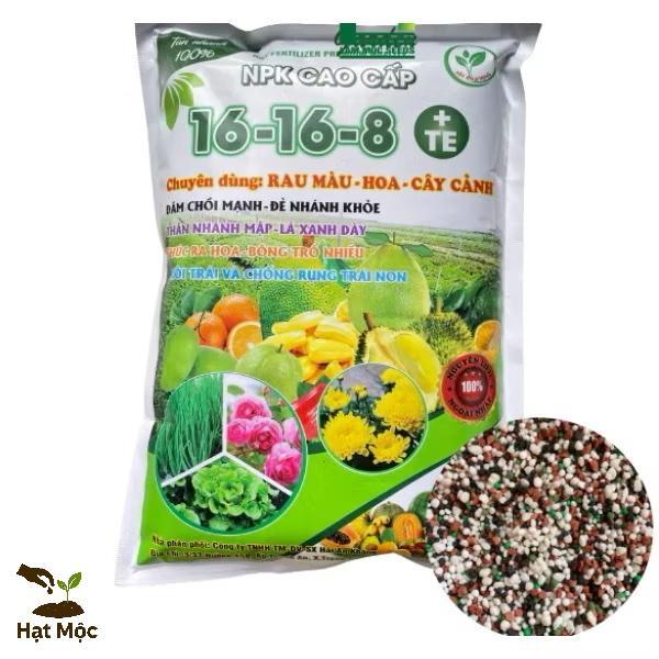 Phân bón NPK Cao Cấp 16-16-8+TE - Gói 1kg