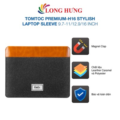 Túi xách Tomtoc Premium-H16 Stylish Laptop Sleeve 9.7-11/12.9/16 inch - Hàng chính hãng