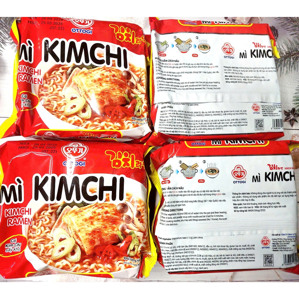 Mì Kim chi hàn quốc đóng gói 120g