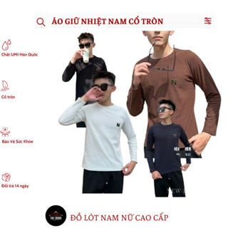   HỘP 1  Áo Giữ Nhiệt Cho Nam Chất Cotton Cổ Tròn 40-85KG The Crook 