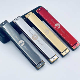  Kèn Harmonica QI Mei 24 lỗ cao cấp âm thanh hay màu sắc và thiết kế rất đẹp đầy đủ phụ kiện đi kèm 
