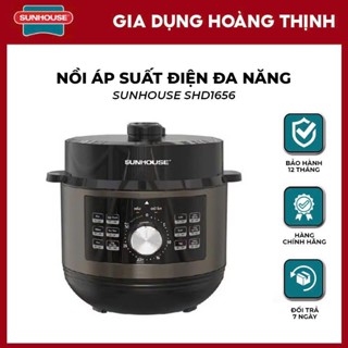 Nồi áp suất điện đa năng dung tích 6 lít SUNHOUSE SHD1656 12 chức năng., bảo hành 12 tháng