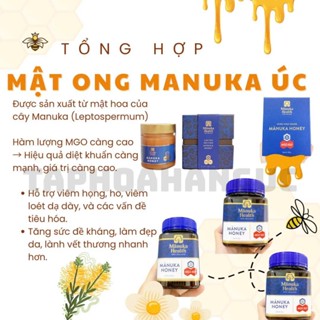  Mật ong MANUKA ÚC Chính Hãng - Các Chỉ Số MGO 115+ đến 950+ - Tăng Sức Đề Kháng 