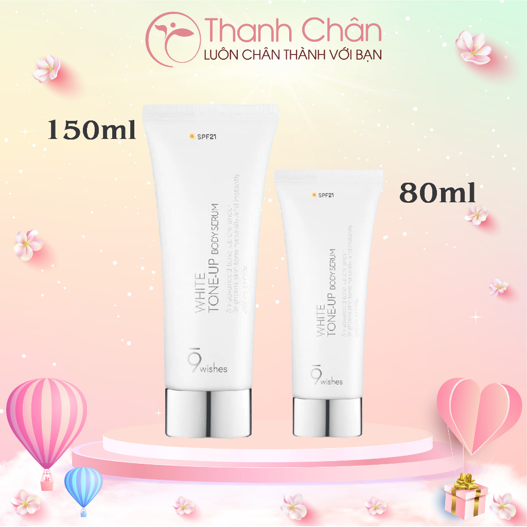 Sữa dưỡng thể 9wishes White Tone Up Body Serum 150ml