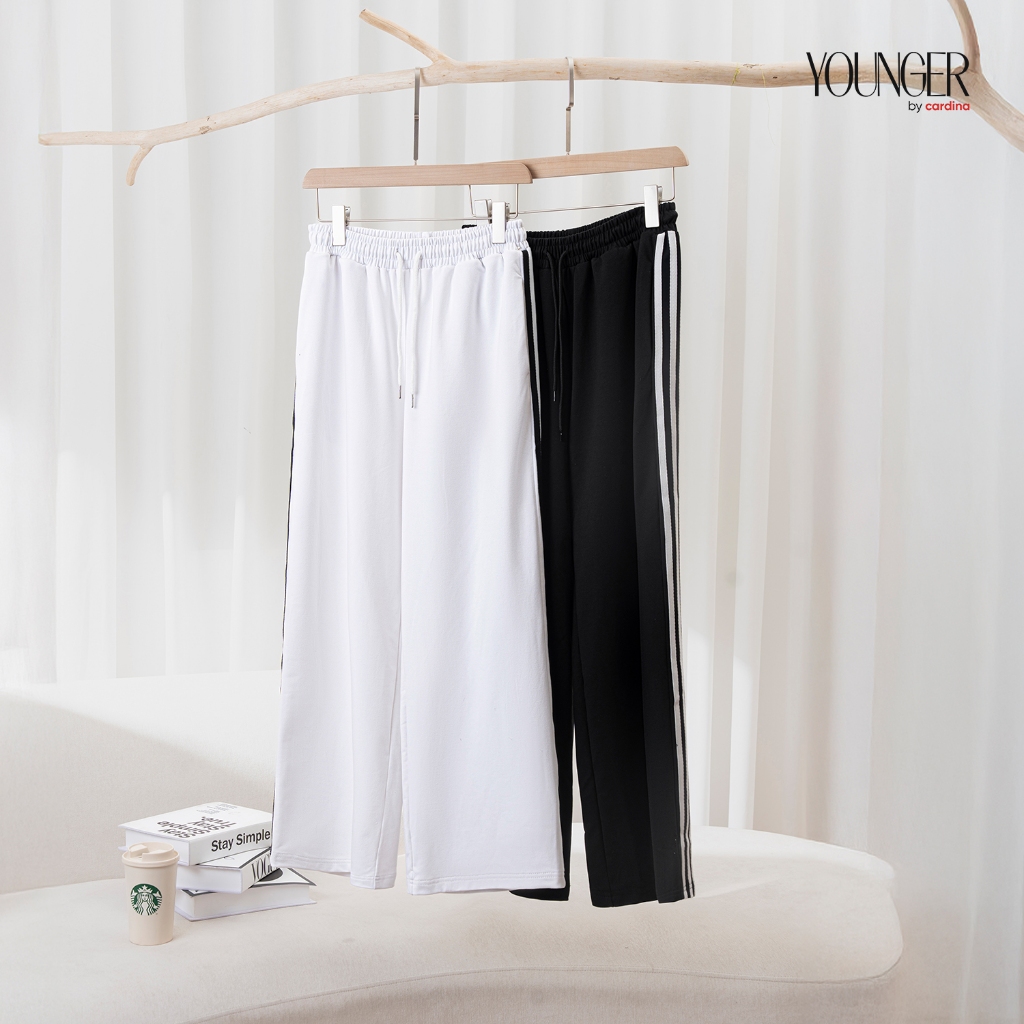 Quần nữ YOUNGER BY CARDINA dáng suông dài thể thao năng động 5YQDT04
