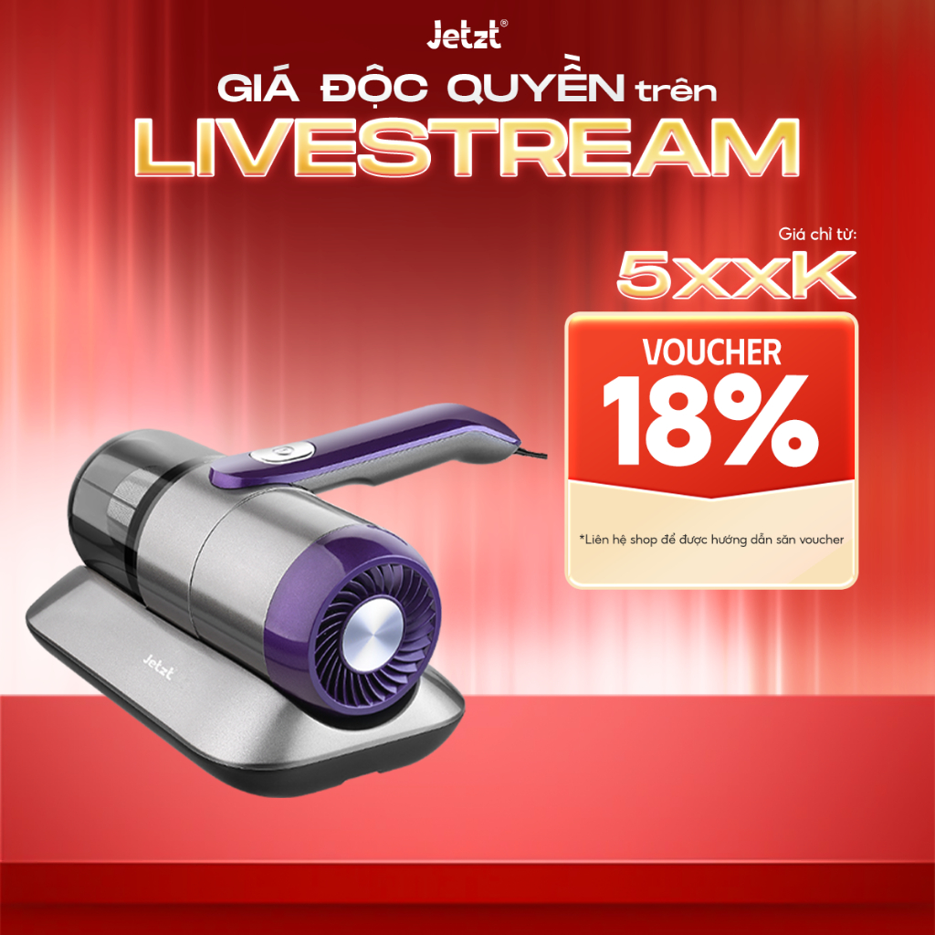 Máy hút bụi giường nệm diệt khuẩn UV JETZT PRO cầm tay - hàng chính hãng