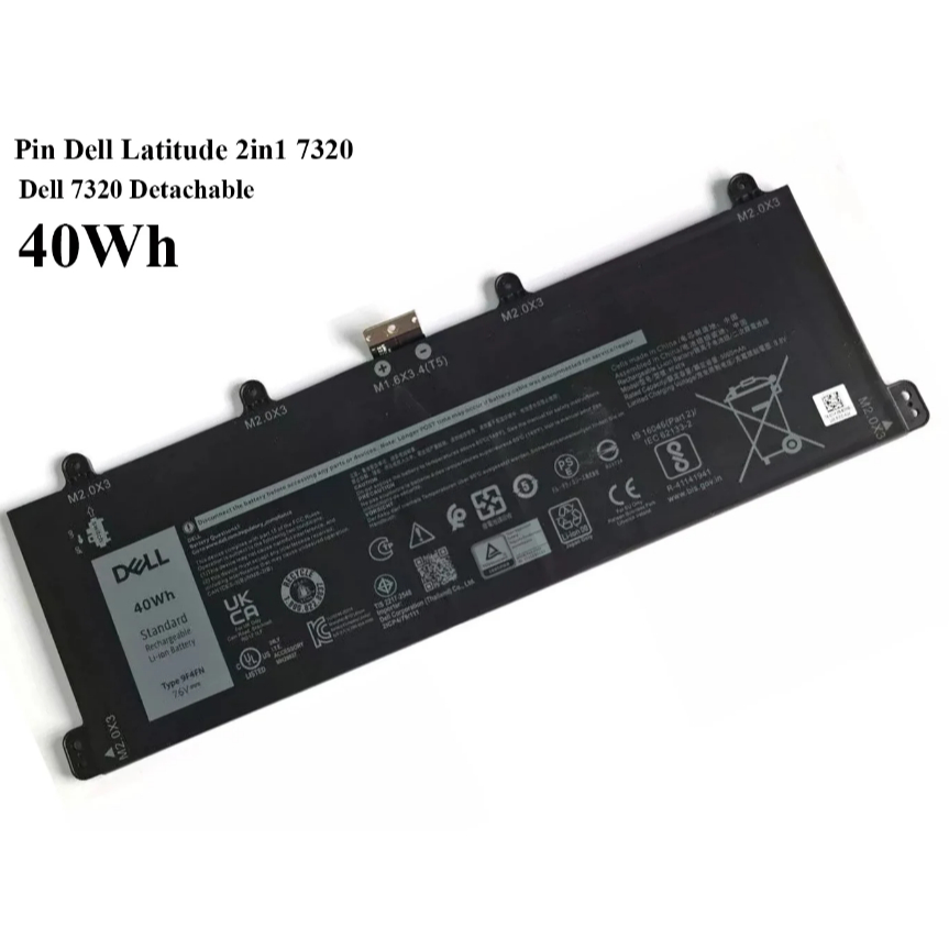 💯 Pin (Battery) ZIN Dell Latitude 7320 Detachable 2-in-1 Series 2ICP4/79/111 9F4FN 40Wh