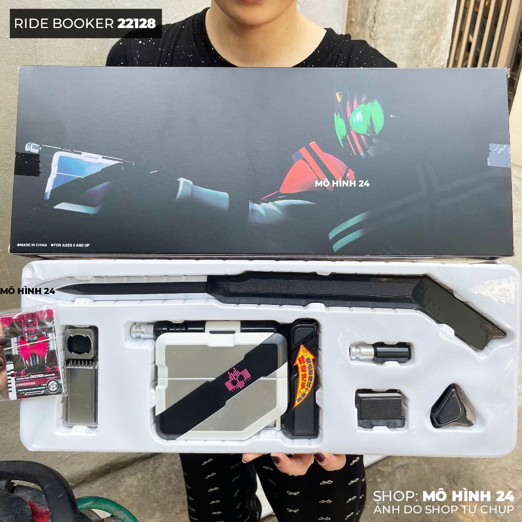 BỘ ĐỒ CHƠI Rider booker Decade bootleg HỘP ĐỰNG THẺ THẮT LƯNG SIÊU NHÂN KAMEN RAIDER book driver có 