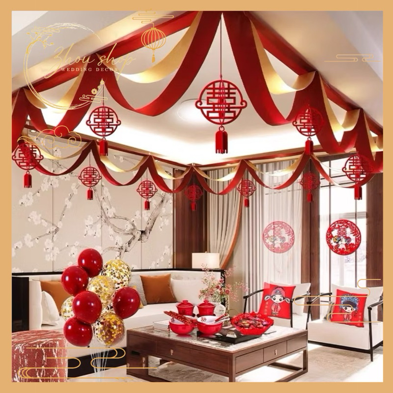 Dảy Lụa Treo Trang Trí Phòng Khách, Phòng Tân Hôn | dây treo | phụ kiện | decor | nhà cửa | ngày Tết