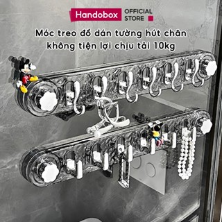Móc Treo Tường Nhà Tắm Hút Chân Không Handobox Móc Dán Tường Treo Đồ Đa Năng Dính Tường Tiện Lợi