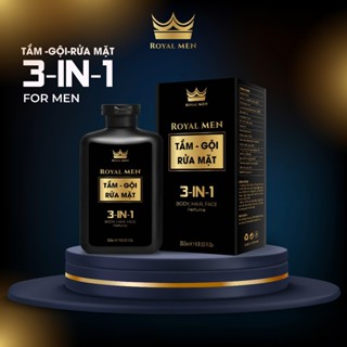 Dầu gội sữa tắm nam giới 3 in 1 Royal Men chiết xuất tự nhiên hương nước hoa cao cấp dung tích 350ml