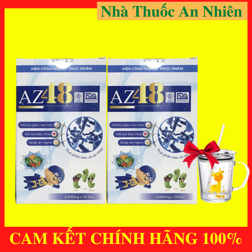 COMBO 2 HỘP MEN AZ48 hộp 20 gói/ hết táo bón/ bé ăn ngon- Men az48h hết táo bón sau 48h NT ANNHIEN