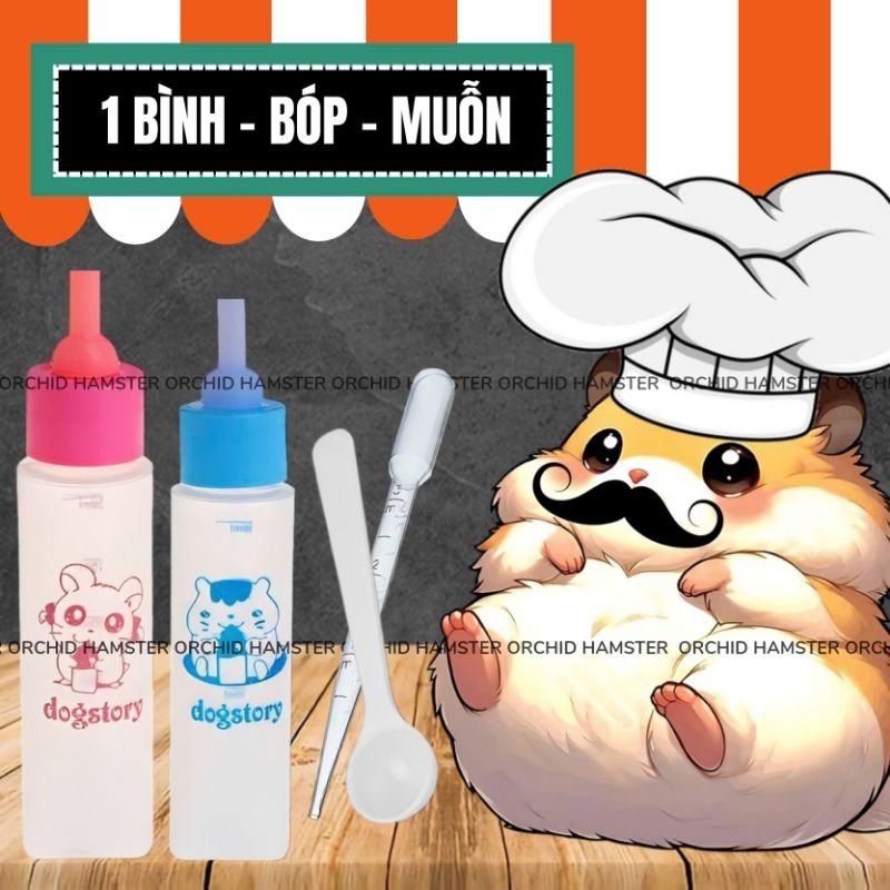 Bình Sữa Pet - Ống Bóp Sữa Hamster/Sóc/Thỏ/Thú Nhỏ