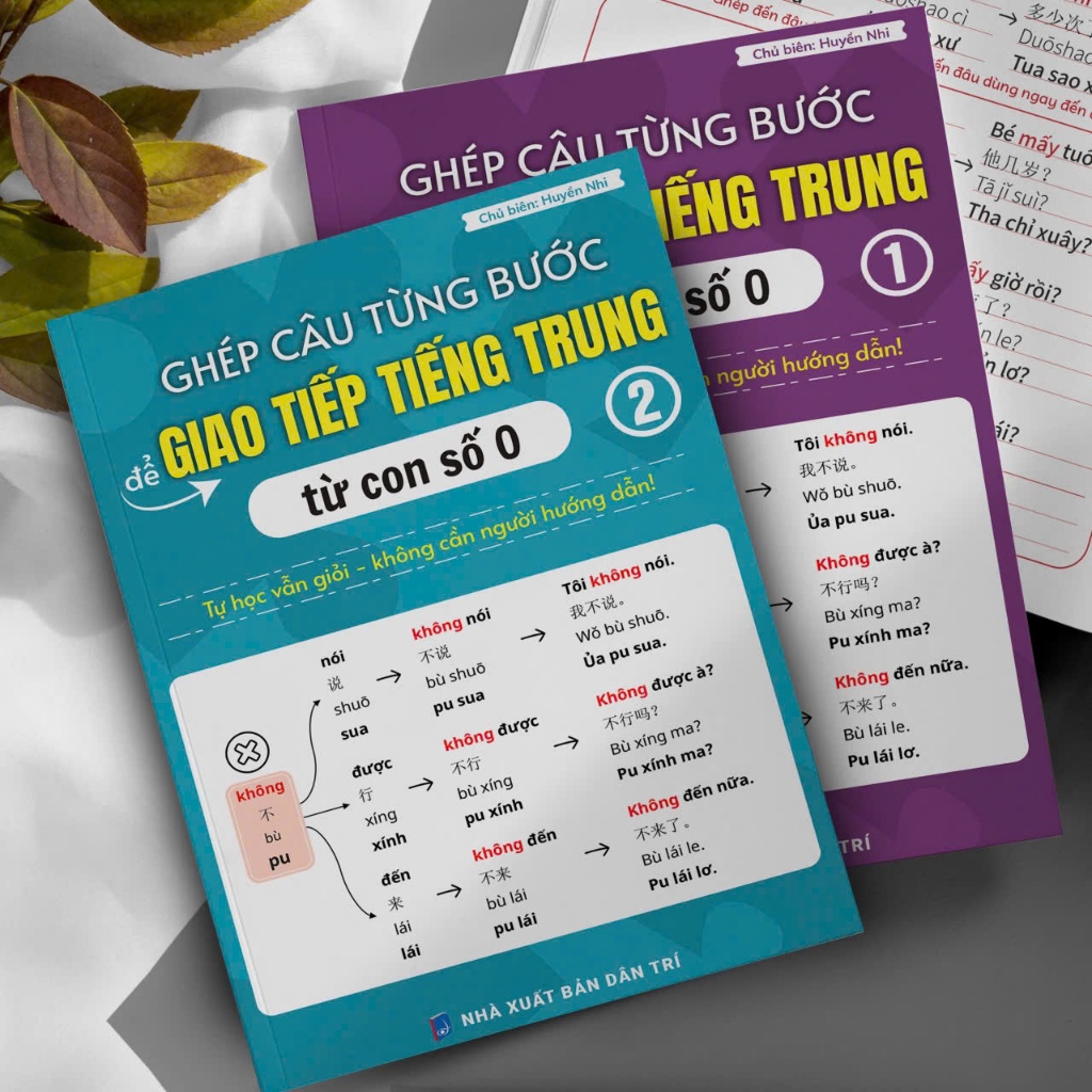 Sách Ghép Câu Từng Bước Để Giao Tiếp Tiếng Trung Từ Con Số 0 – Combo 2 Tập