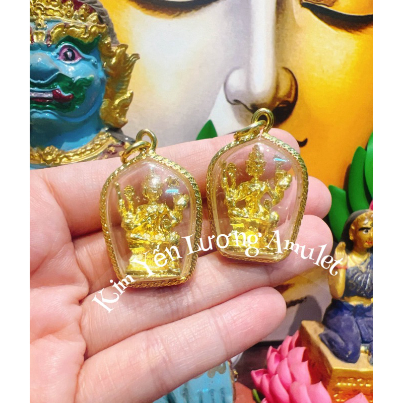🎀 Mặt Dây Chuyền Phật Tứ Diện Chùa Wattraimit Thái Lan🎀 Size 3cm