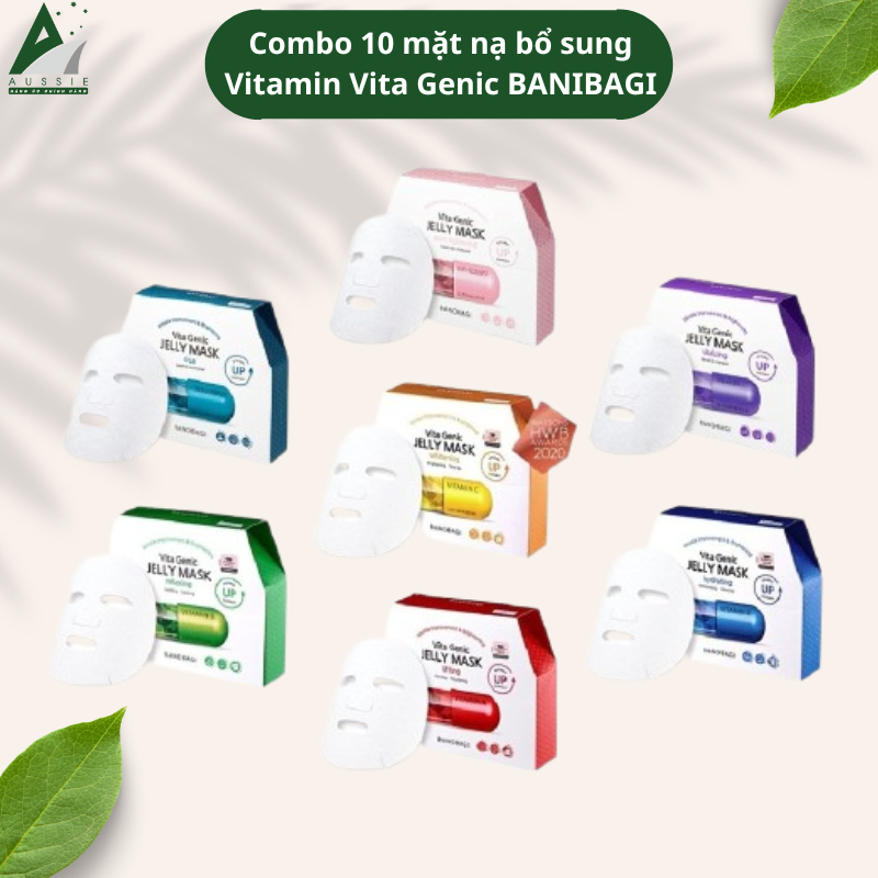 [BANOBAGI] Combo 10 Mặt Nạ Bổ Sung Vitamin Vita Genic BANOBAGI (30ml x 10)