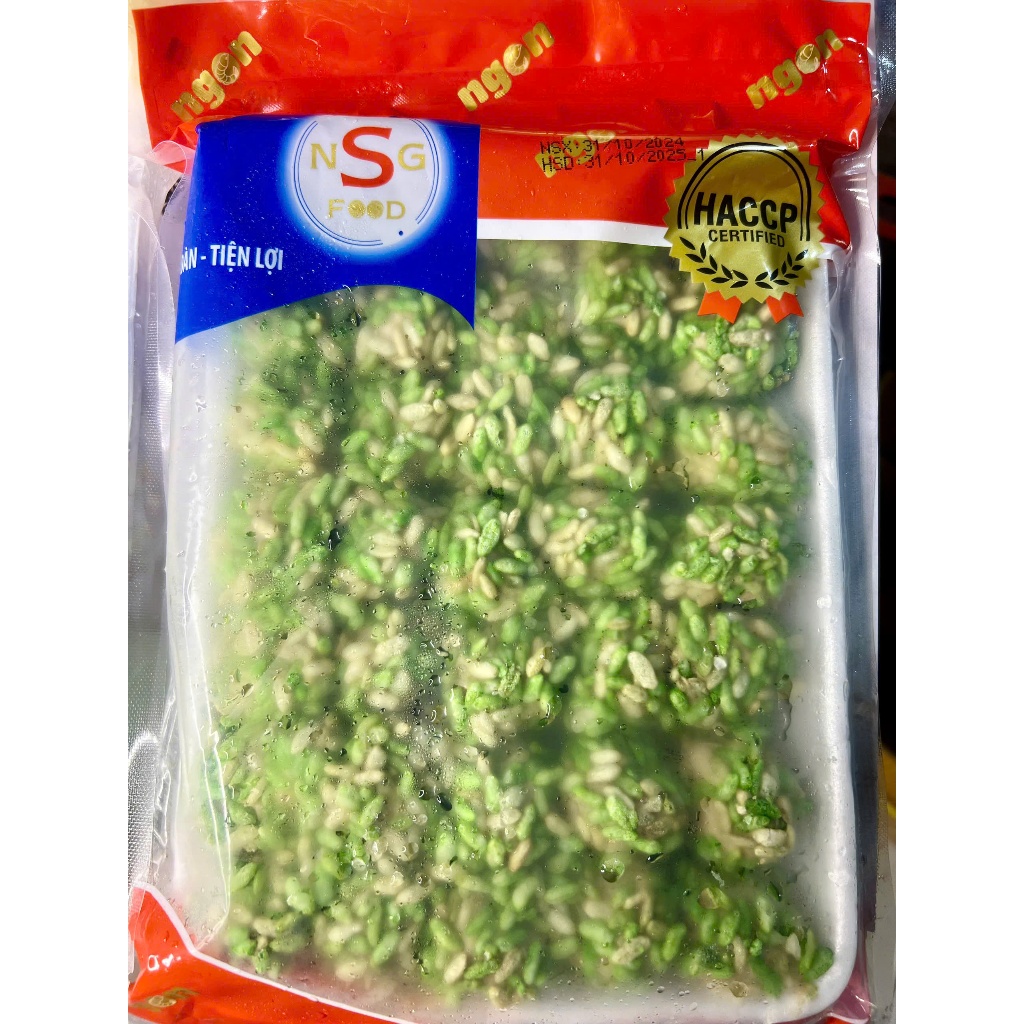 Khay 500g cốm xanh Ongon