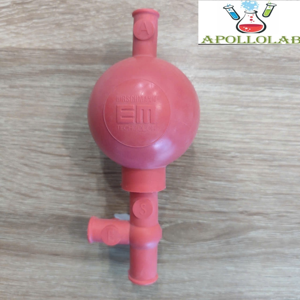 [ĐỨC] Quả bóp cao su 3 van Vitlab, Hirschman