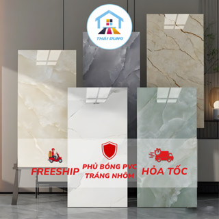 ( Bộ 50 Tấm) Xốp Dán Tường PVC Giả Đá Bóng cao cấp 30x60cm có keo sẵn, chống thấm, cách nhiệt