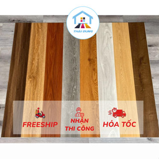   COMBO-10 Tấm  SÀN NHỰA GIẢ GỖ Lớn 91cm x15cm có keo sẵn chống thấm nước HCM 