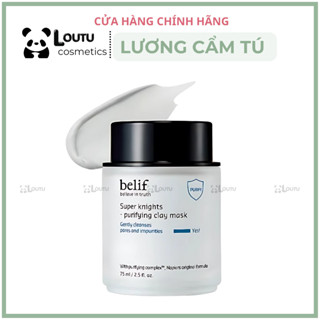 [AUTHENTIC-Loutu] Mặt Nạ Đất Sét BELIF Super Knights Purifying Clay Mask 75ml