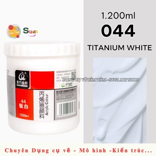 Màu Acrylic 3D Chinjoo hủ trắng 1200ml, Màu Acrylic vẽ tranh tường - Dụng cụ vẽ Tâm Tâm