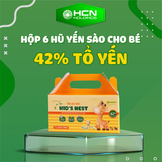  Hộp 6 Hũ Yến Sào Cho Bé 42% Tổ Yến HOGI KID's NEST - Mỗi Hũ 70ml - Huyền Chi Ngọc Shop 