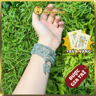  Chuỗi Đeo Tay C.ẩm Th-ạch Miếnn Điệnn 108 Hạt Size Đá 6mm Cho Nữ Màu Xanh Xám - Vòng Của Diệp - C41 