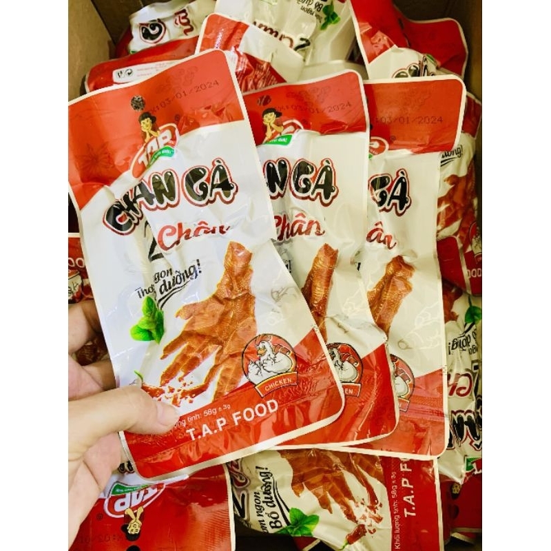 [Combo 10 gói] Chân gà tẩm vị TAP Food 1 gói 2 chân, chân gà đôi