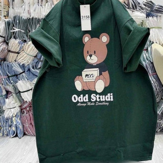 Áo thun tay nữ lỡ form rộng chất cotton su unisex in GẤU HỘP phong cách Hàn Quốc CAMASTORE M456