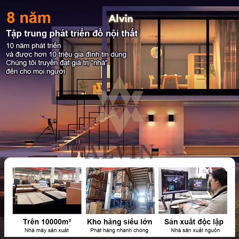 ALVIN 2m bàn trang điểm bàn phấn bàn làm việc có thể mở rộng kèm tủ để đồ tủlưu trữ tủ đầu giường | BigBuy360 - bigbuy360.vn