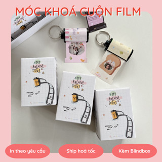 Hộp mù Blindbox Keychain/ Móc khoá cuộn film in ảnh theo yêu cầu