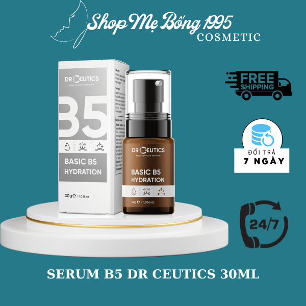 Serum DrCeutics Vitamin B5 Cấp Ẩm Cho Da Dầu Mụn 30g - 100g B5 Basic Hydration