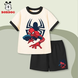 Đồ bộ bé trai BOBDOG chất liệu cotton co dãn 4 chiều in hình siêu anh hùng N-BDO65 cho bé