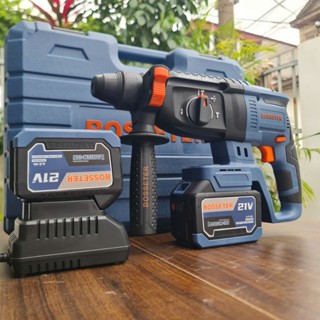 Máy khoan Bê Tông pin Chính Hãng Bosseter Bt -5808r, Động Cơ Ruột Đồng, Chân Pin Phổ Thông M21, Dùng Chung Pin makita